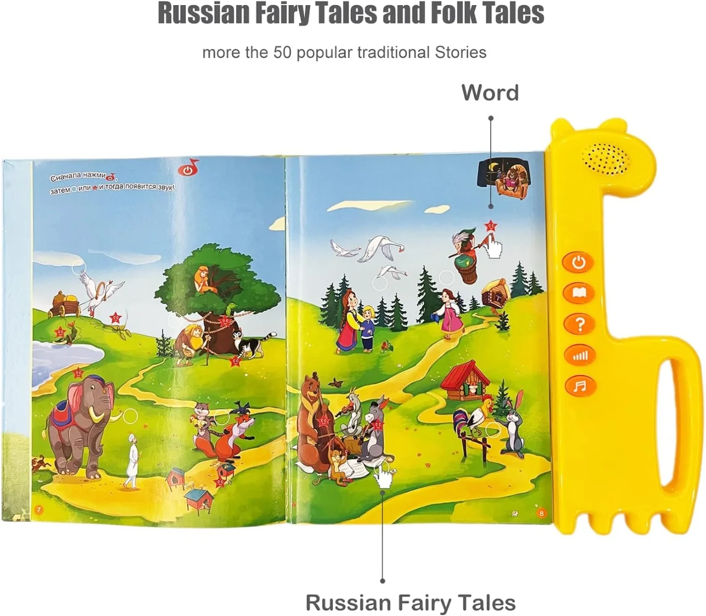 Russian Alphabet Kids Electronic Russian Fairy Tales Musical Educational Toy Language Learning Beginners Toddler educational learning toy,alphabet educational toys