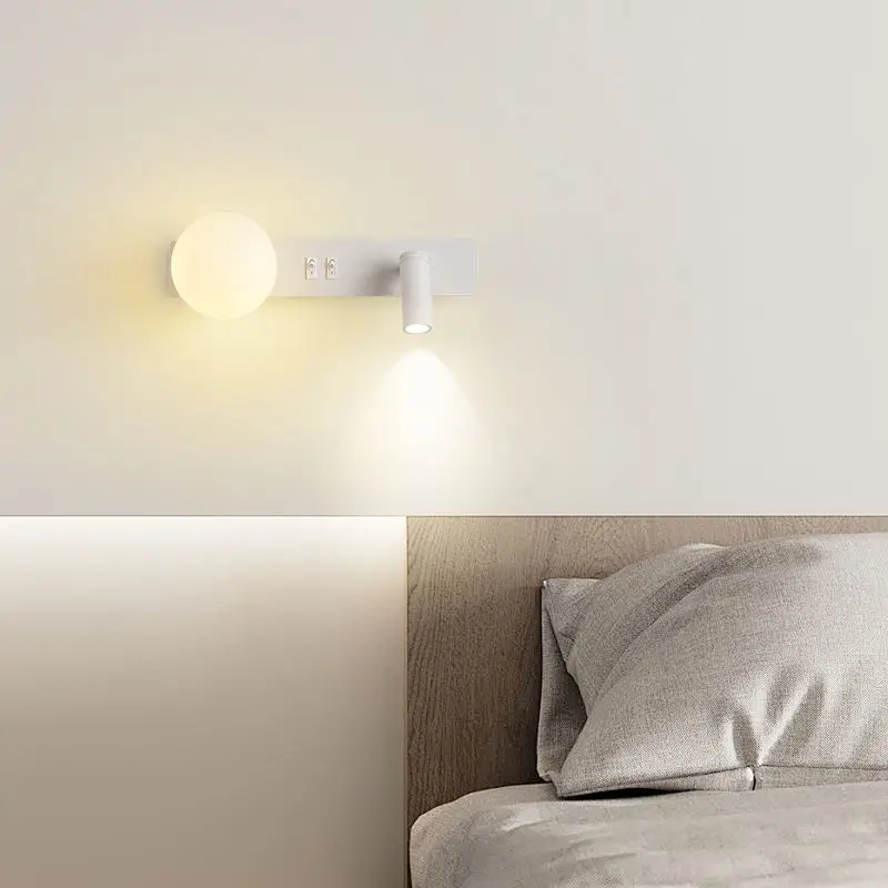 Nordic wall lamp LED indoor lighting 110V 220V art creative wall light for bedroom bedside living room home decor sconces