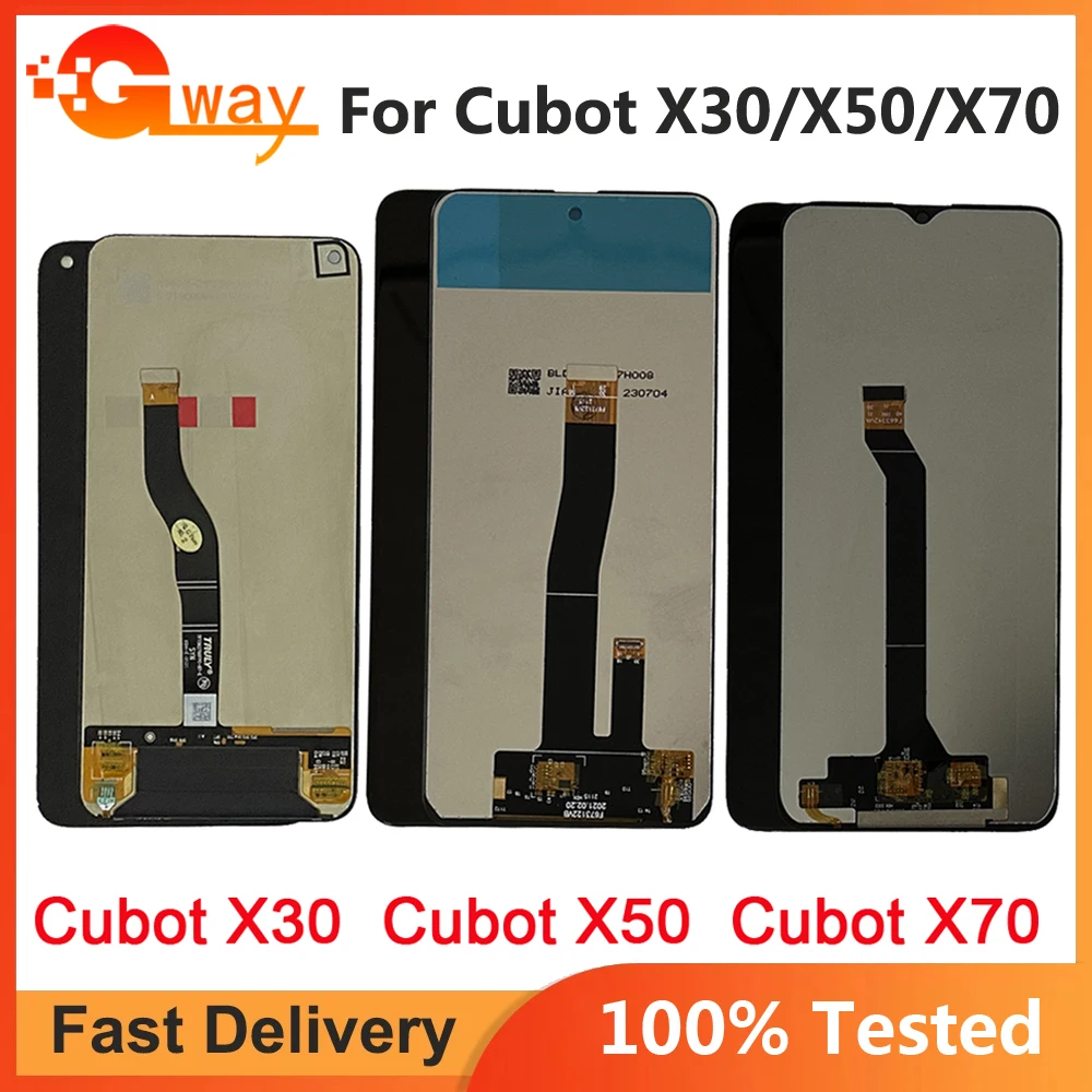 

100% Tested For Cubot X30 LCD Display + Touch Screen Assembly Replacement For Cubot X50 X70 LCD Screen Sensor Parts