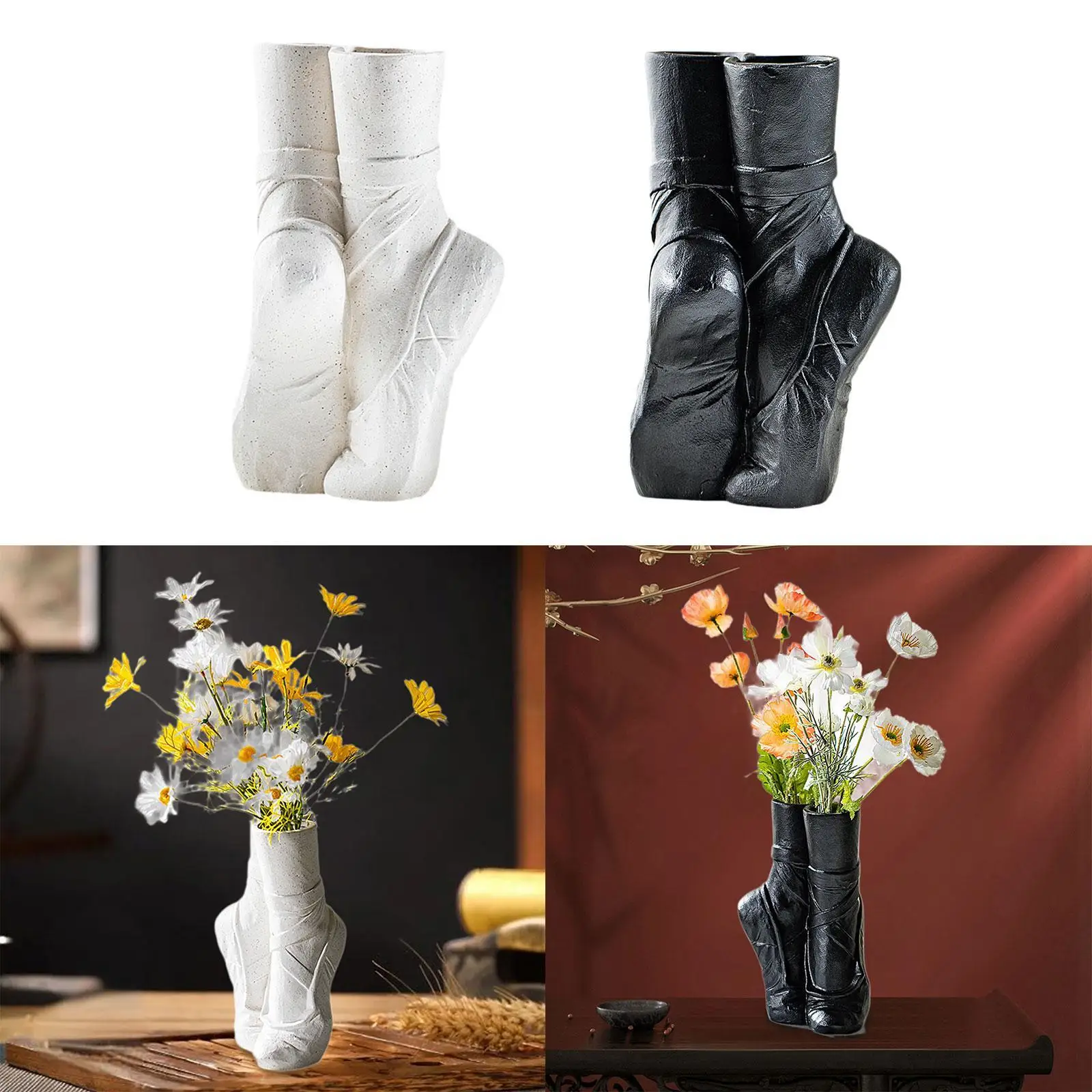 Porcelain Vase Gift Modern Flower Arrangement for Office Kitchen Bathroom