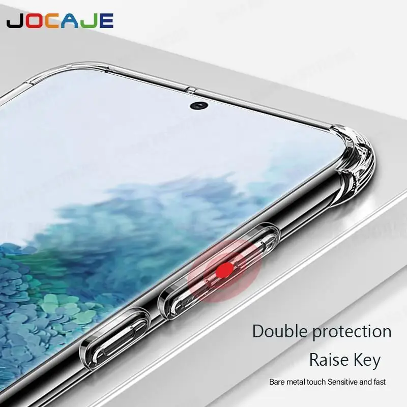 Clear Shockproof Crossbody Lanyard Case - Transparent Soft TPU Silicone Cover