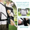 Pet Front Carrier Backpacks Ajustable Hands Free Dog Backpack For Small Mediun Dogs Breathable Cats Outdoor Travel Carrier Bags 3