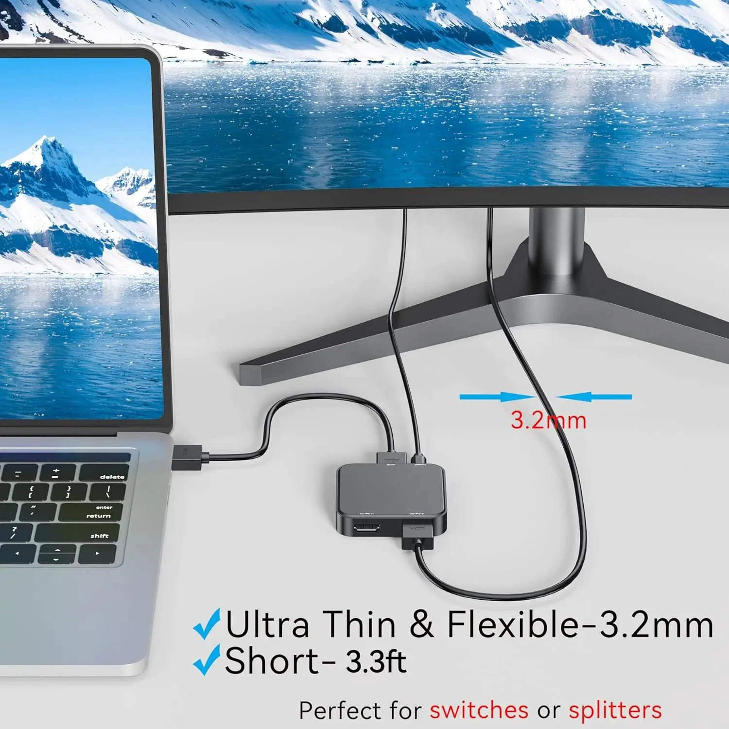 Ultra Thin Extreme Flexible HDMI-compatible Cord Male to Male Adapter Elbow Cable OD3.2mm 19+1 Core For 3D TV/HDTV/PS5/Blu-ray hdmi adapter cable hdmi cable hdtv adapter cable hdtv cable hdmi adapter dp to hdmi adapter displayport to hdmi adapter usb c to hdmi cable typec to hdmi cable 4k converter cable hdmi to vga converter wii to hdmi converter hdmi to dvi adapter dp to dvi adapter cable dp adapter hdmi audio splitter hdmi audio extractor audio cable adapter usb adapter cable