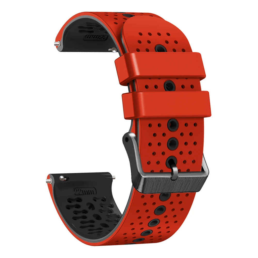 Silicone Smartwatch Strap - 22mm Wristband Replacement