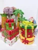 Cartoon 3D Relief Colorful Handdrawn Ceramics Dish Cake Gift Cake Box Box Christmas Tableware Kitchen Household Dinnerware 3