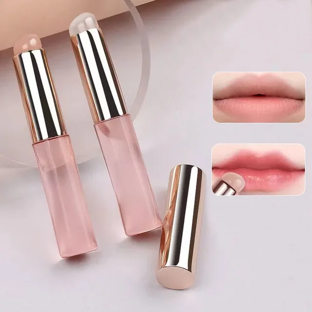 Silicone Lip Brush With Lid Round Head Makeup Brush Lipstick Applicator Multi-Use Mini Concealer Brush Portable Makeup Tool