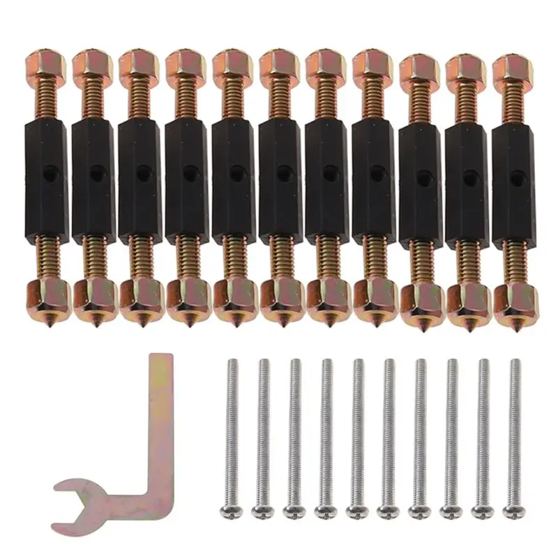 10 Pairs 86 Type Wall Switch Cassette Lower Damage Repair Tools Adjustable Length Bracket Rod Lever Socket Screw