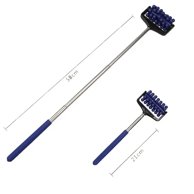 Back Scratcher Telescopic Massage Roller Relaxing Hand Massage Tool Reflexology Face Hand Foot Back Body Therapy Roller Massage 6
