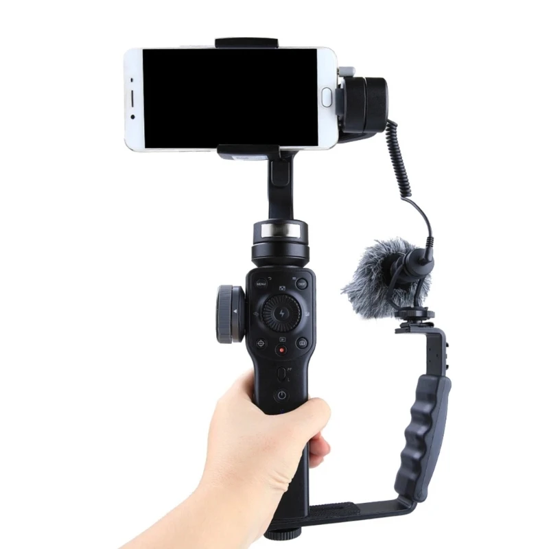Practical Camera Grip L Bracket Holder Cold Shoe Mount DSLR Holder Photography With Cold Shoe Adapter Universal camera holder