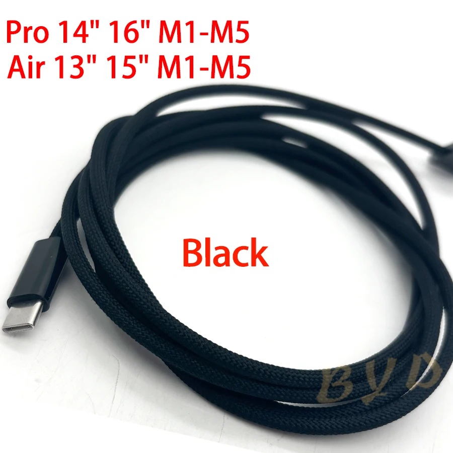 맥북 프로 에어 M1-M5 A2442 A2681 A2485 USB-C to MagSafe 3 케이블 ()