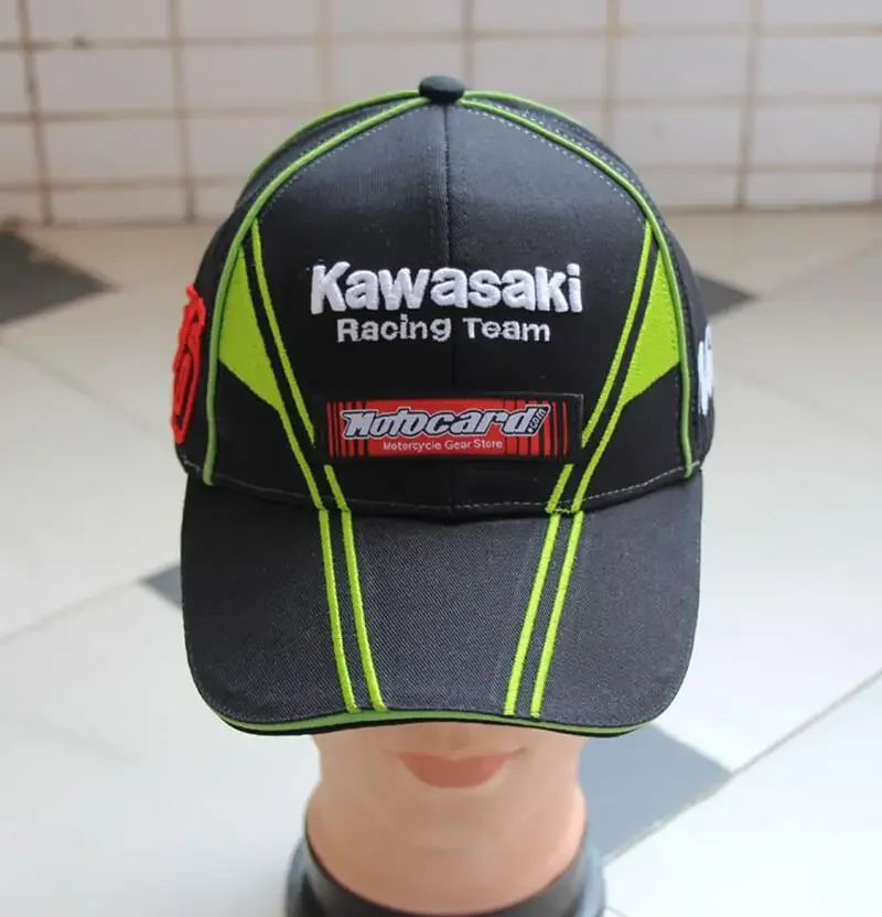 Sports Headwear Kawasaki Outdoor Motorcycle Rider Baseball Hat Riding Sunshade Duck Tongue Hat
