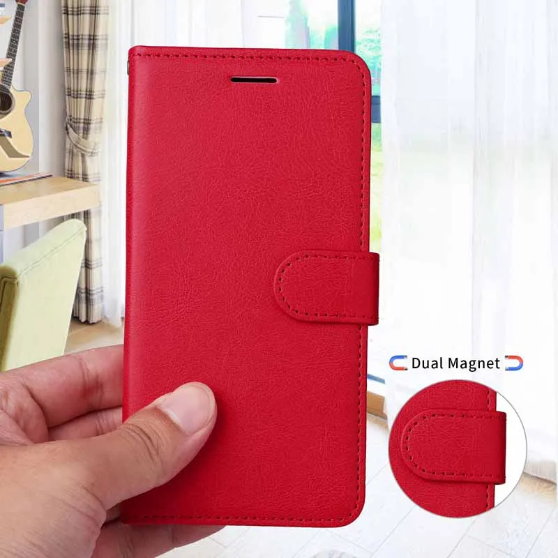 Leather Flip Wallet Phone Case with Card Slots & Magnetic Closure - Elegant Design for Xiaomi & Redmi Models
