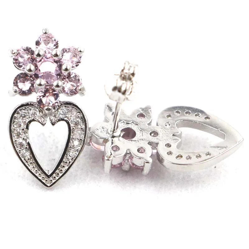 Customized 925 SOLID STERLING SILVER Earrings Stunning Aquamarine Pink Kunzite Smoky Topaz Swiss Blue Topaz CZ Woman's Party