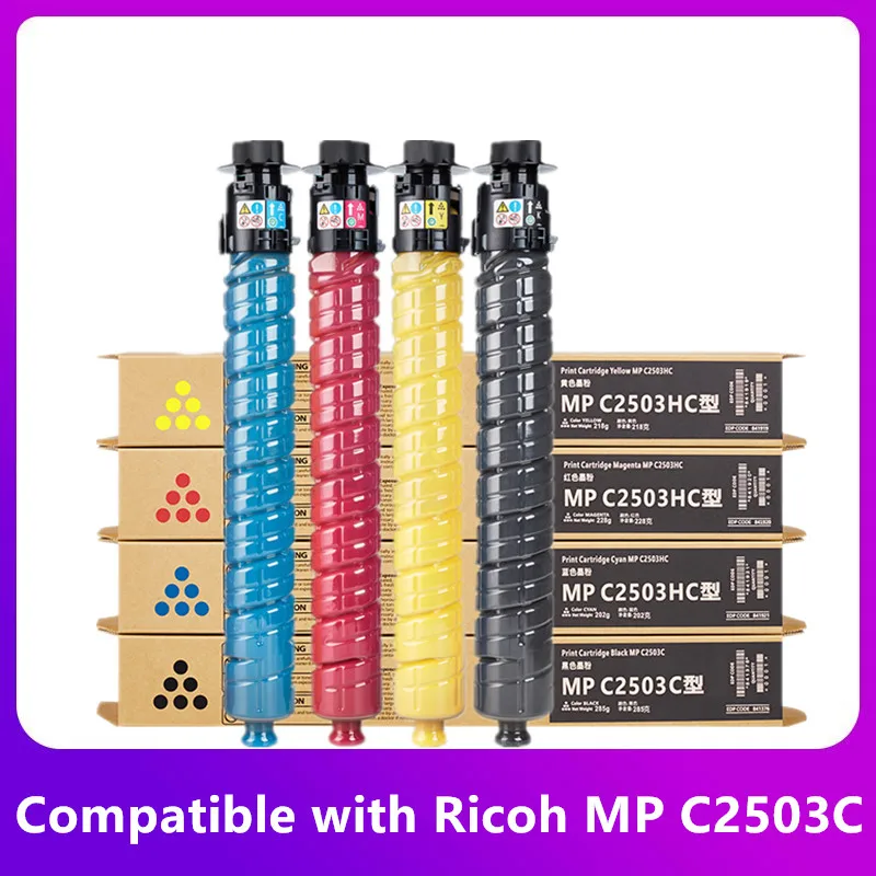 Copier Toner Cartridge For Use in Ricoh MP C2003 C2503 C2004 C2504 C3003 C3503 C4503 C5503 C6003 C3004 C3504 C4504 C6004