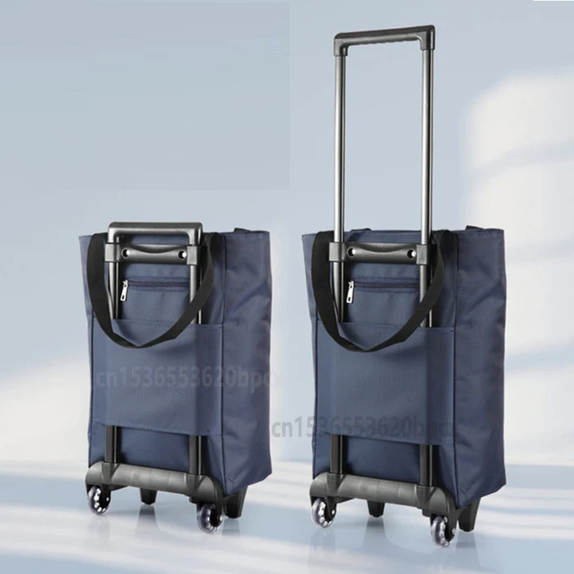 Bevásárló Kocsi Élelmiszerbolt Táska Kerekes Hátizsák Hevederek Nők Számára Utazási Kirándulások Kemping Tengerpart Piknikkocsik - Image 2