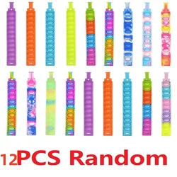 Silicone Pop Bubble Bracelet - Stress Relief Fidget Toy (12pcs random)