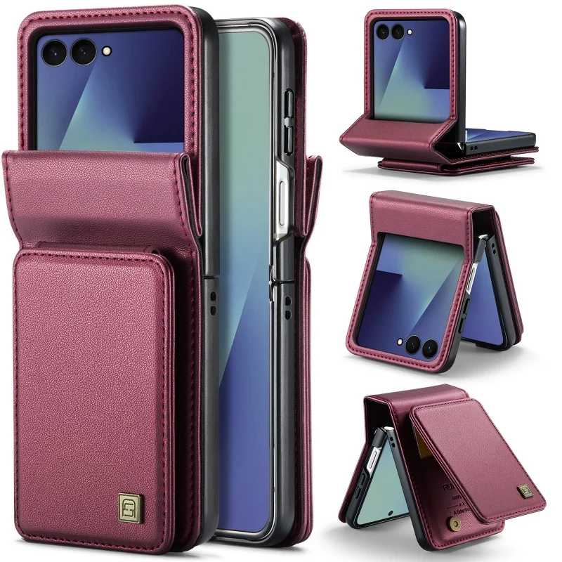 Kickstand Leather Wallet Phone Case with Card Holder