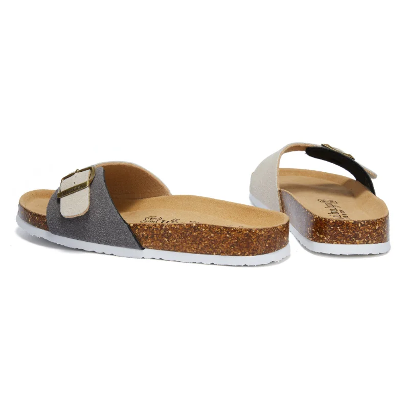 New Summer Women Cork Slipper Non-slip Casual Outside Slide Designer Shoes Big size 44 45 Women Sandals Flat with slides women