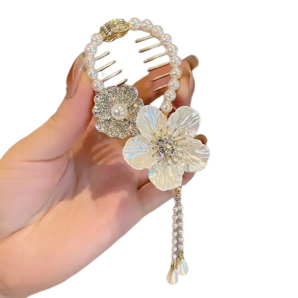 Presilha de cabelo borboleta com pérolas estilo chinês elegante_voghion.com