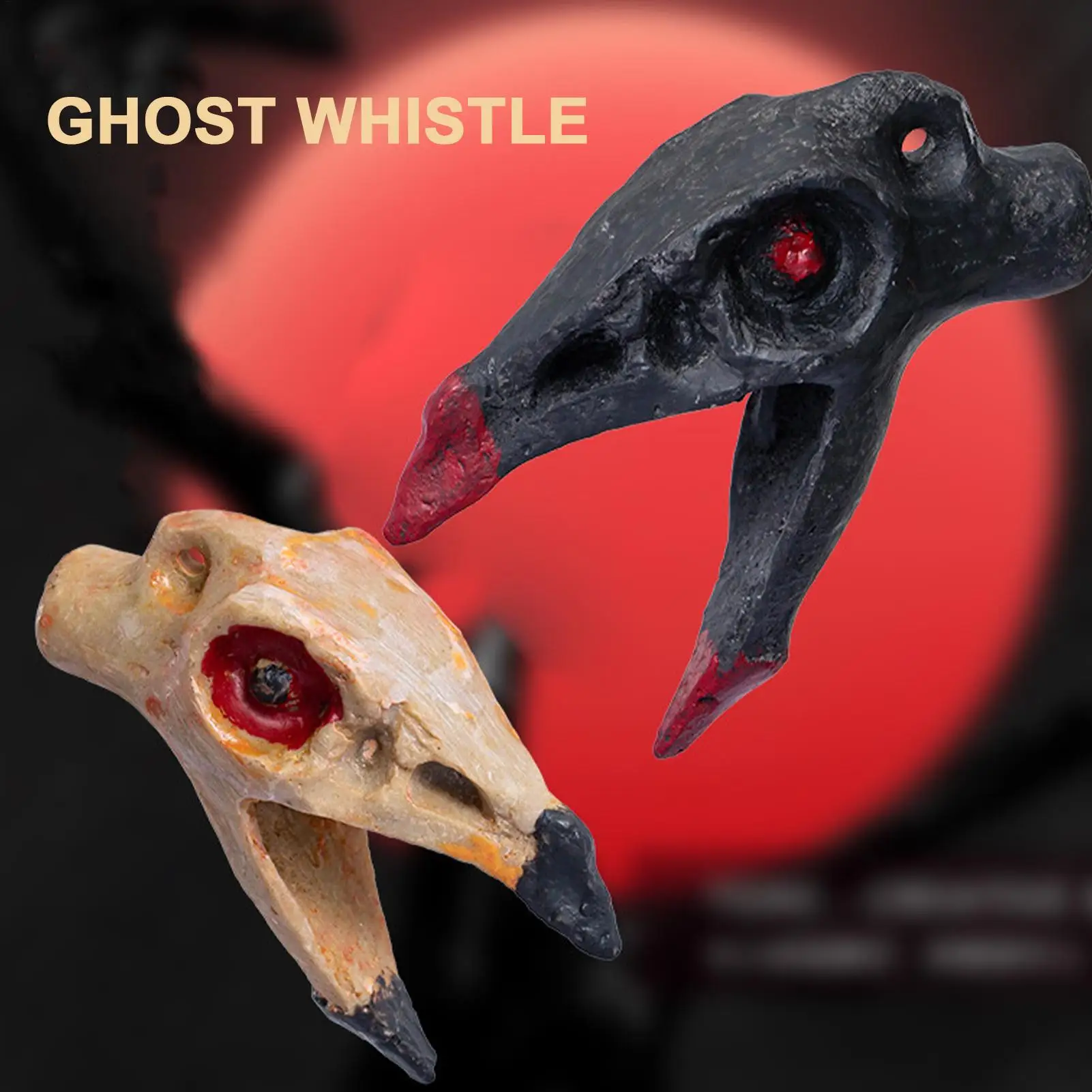 Aztec Outpost Whistle for Adults, Bone-Chilling Sound Prank Toy, Scary Ornament Noise Maker Holiday Party Accessories