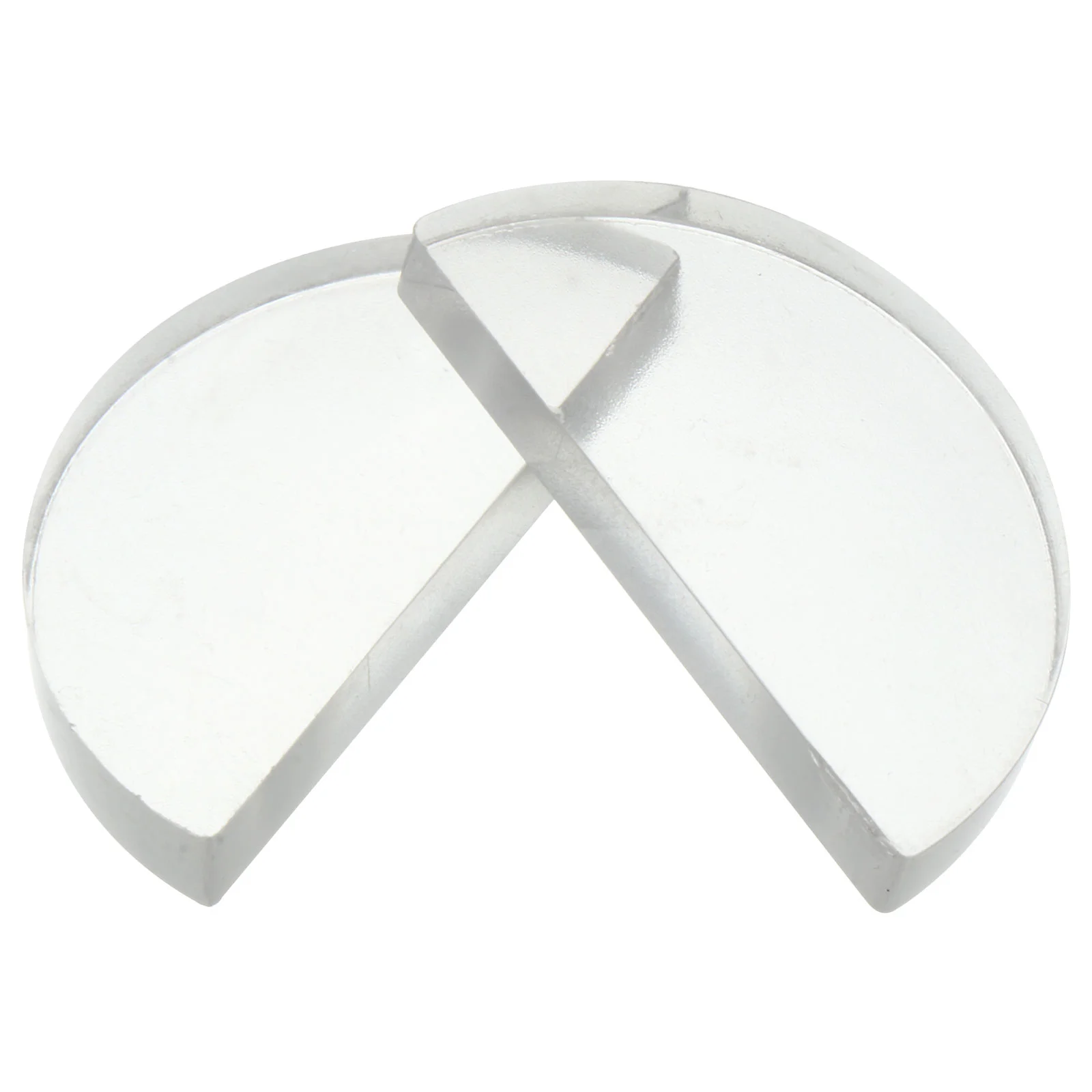 Optical Lens Physical Glass Physics Teaching Aids Equipment Convex Semicircular 3 PCS