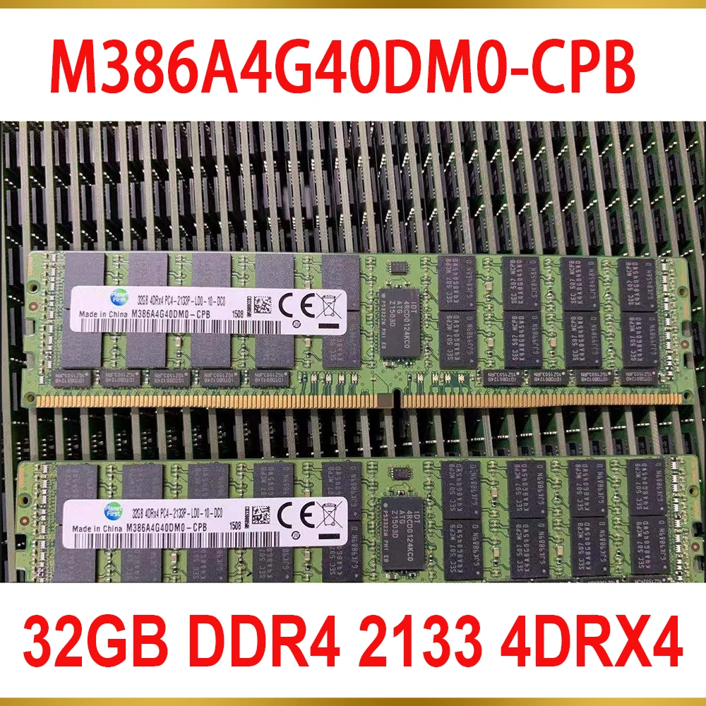 

1PCS Server Memory For Samsung RAM 32GB DDR4 2133 4DRX4 PC4-2133P M386A4G40DM0-CPB