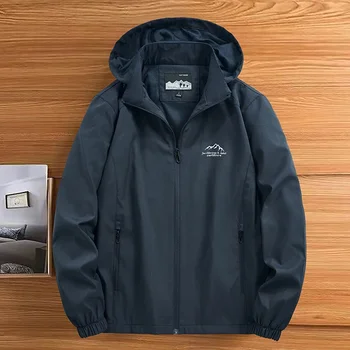 ملابس العمل الرجالية ماركة الراقية جاكت مزود بغطاء للرأس الرجال الخريف الشتاء الشباب سترة واقية في الهواء الطلق سترة غير رسمية أبلى معطف 3