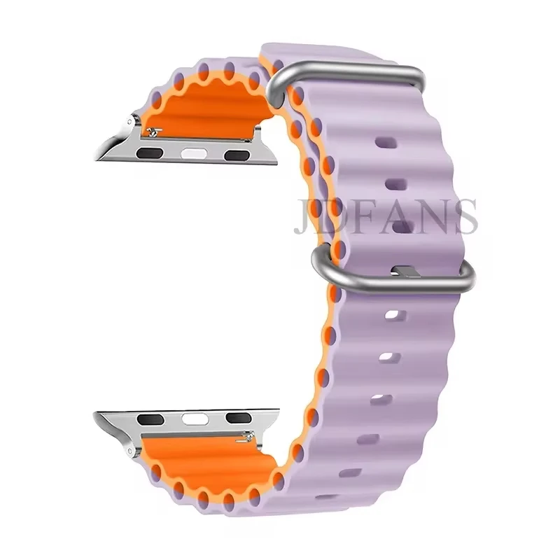 ตัวเลือกสินค้า เข็มขัดแท้ Apple Watch Ultra ยืดหยุ่น 49/44/45/41/40/38 มม.