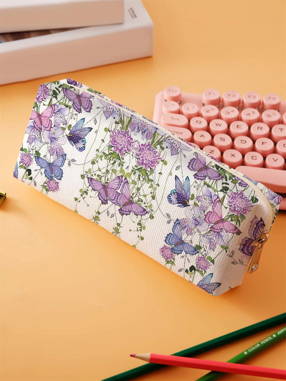 Small pencil case, large capacity pencil case, multifunctional stationery storage bag, student school organization supplies