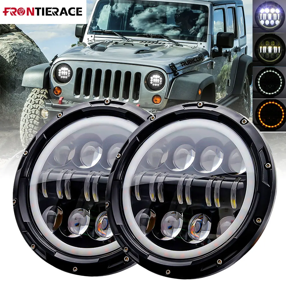 7inchProjectionheadlightsjeepwranglerLEDheadlightsfor4x4angel