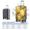 Yellow Tulip Flower Suitcase Cover Watercolor Plant Business Protection Holiday Elastic Luggage Supplies 6