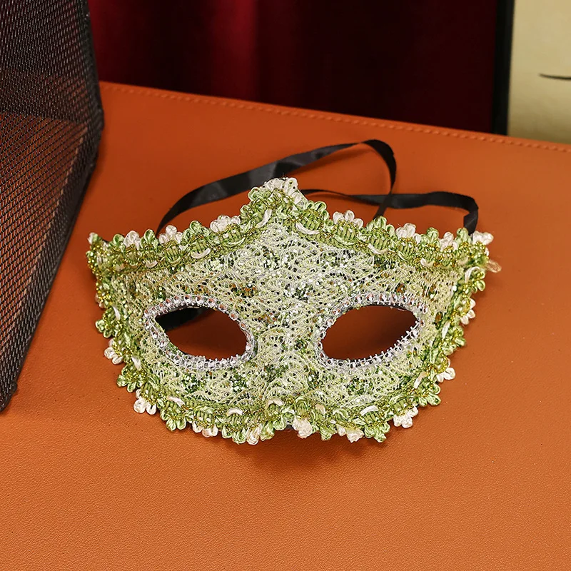 Hochwertige Make-up-Kugelmaske, Halbgesichts-Partykostüm-Accessoire, Unisex-Design für Geburtstage & Festivals, Perfekt für Männer & Frauen – Detail 12
