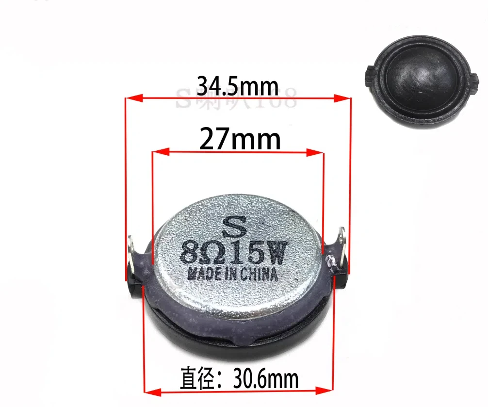 2pcs GHXAMP 31mm Dome small Tweeter speaker 8ohm 15W high quality home audio circular amplification speaker