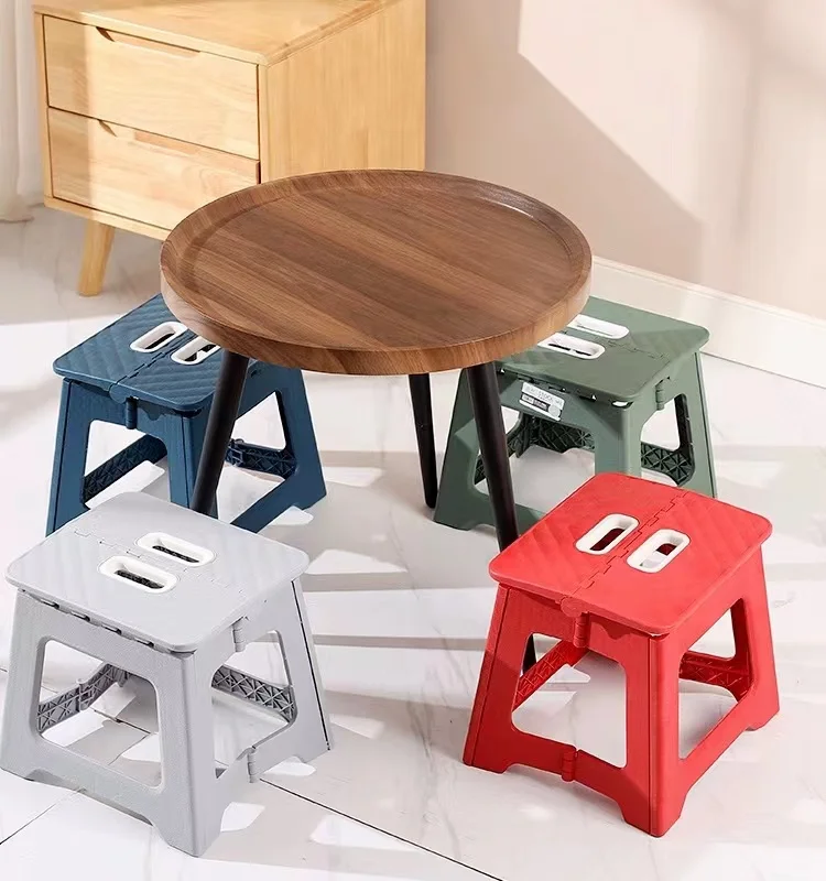 휴대용 미니 야외 의자, 두꺼운 플라스틱 접이식 의자, 성인 및 어린이용 Mazar 벤치 