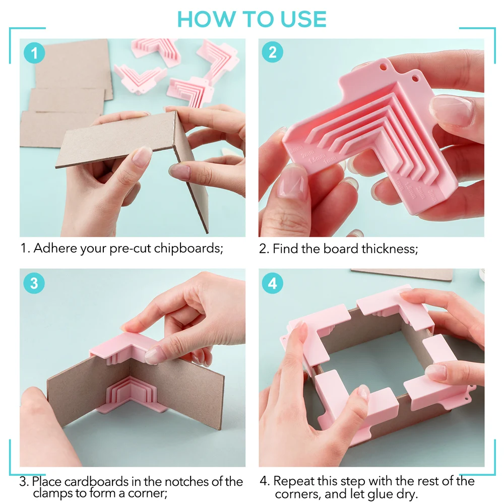 Corner Guides for Box Divider Assembly and DIY Crafting Projects