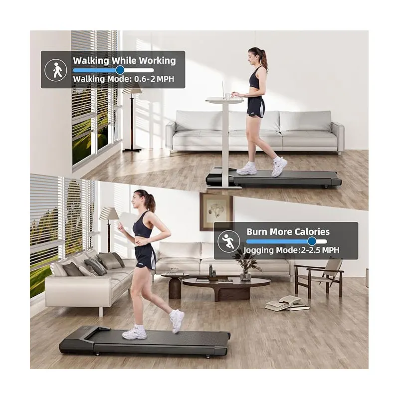 Tapis roulant 2 in 1 per camminata e jogging per casa e ufficio, display a LED con telecomando