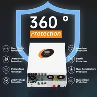 Onduleur solaire hybride jsdsolar 4KW 11KW 6500W 230VAC MPPT 120A avec chargeur solaire 500VDC, entrée PV, onde sinusoïdale pure, Wifi, RS485, BMS 5