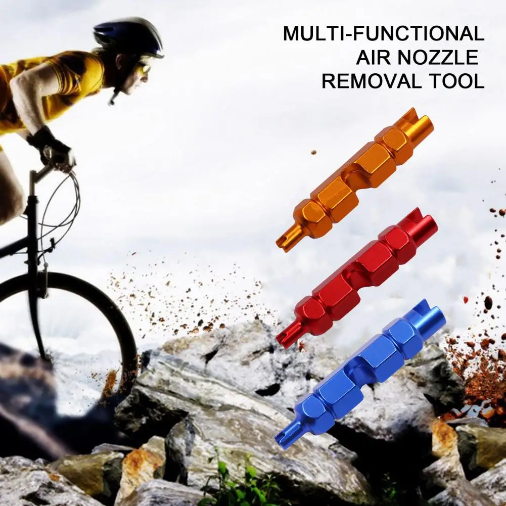 

Convenient Valve Core Remover Tool Strong Torque Wear-resistant Aluminum Alloy Valve Removal Tool MTB Accessories