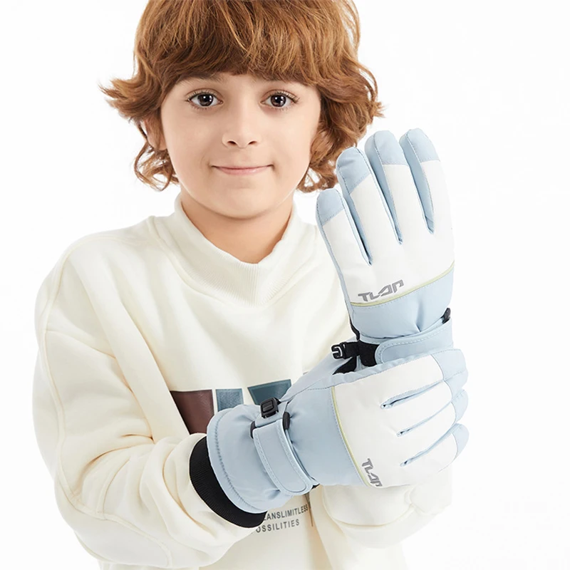 Winter Ski Gloves for Kids Thickened Thermal Gloves Boys Girls Touch Screen Snow Glove Waterproof and Cold-proof 4