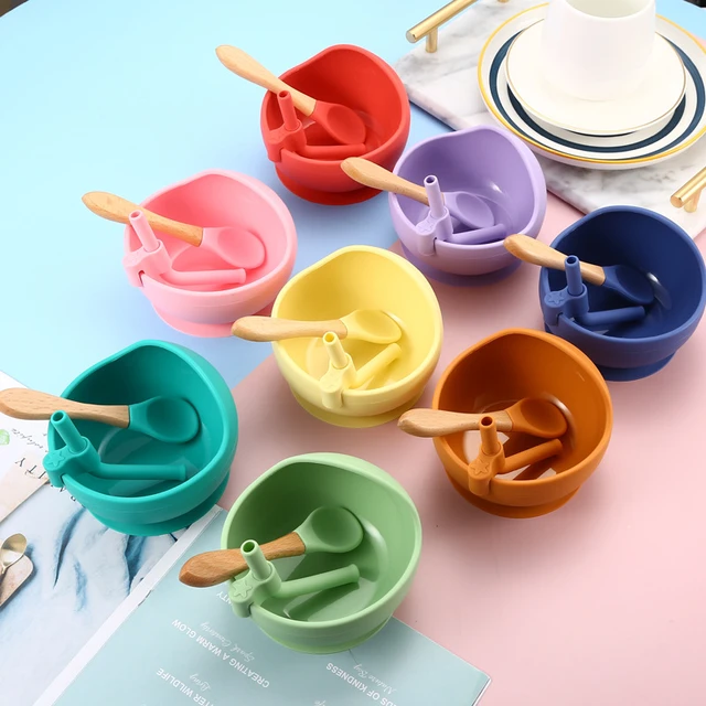 Tableware Set Toddler Silicone  Silicone Tableware Set Babies - 1pcs Baby  Spoons - Aliexpress