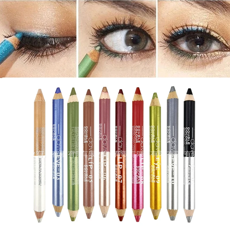 

Eye Liner Pen Colorful Eyeliner Pearl Matte Eye Shadow Pencil Glitter Eyeshadow Sweat-proof Waterpoof Double Head Beauty Makeup