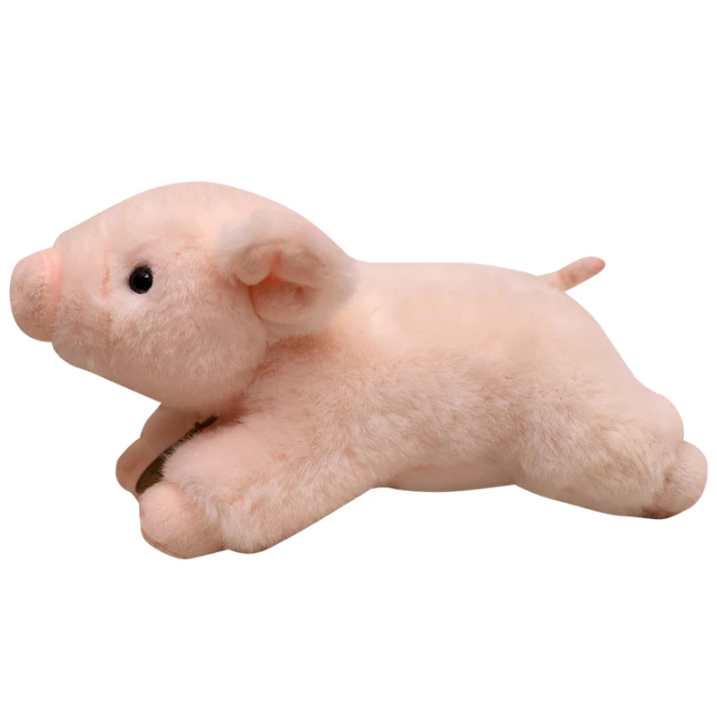 20cm Kawaii Pink Pig Plush Toys Realistic Stuffed Animal Piggy Plushie Doll Cute Birthday Gifts For Kids Room Decor