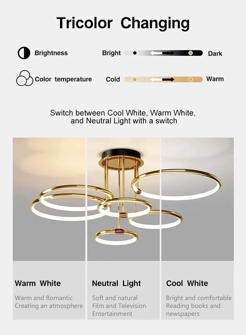Description Picture 4 of itemNordic Designer Ceiling Lights Creative Simplicity Luminaire Bedroom Parlor Study Office Restaurant Hotel Hall Decor Chandelier