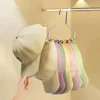 Circle Ring Hat Storage Hook Non-slip Dip Plastic Non-marking Scarf Towel Tie Hanging Rack Display Racks Wardrobe Storage Tools 4