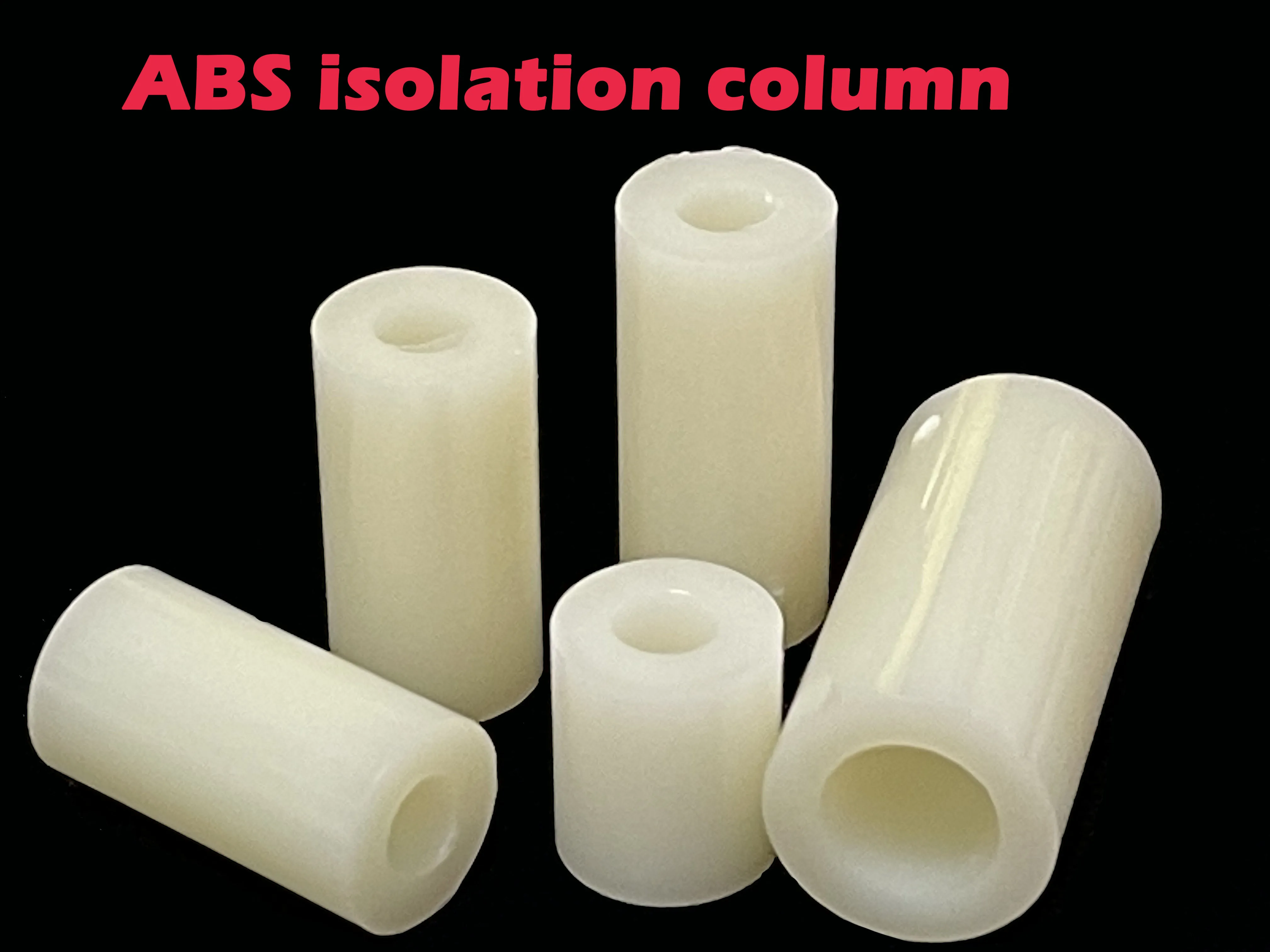 ABS Round Spacer Bracket Nylon Unthreaded Spacer Round Hollow Bracket Washer M3 M5 100/50/20