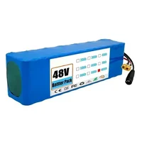 Nouvelle batterie lithium-ion originale 48V 100Ah 1000W 13S3P 100000mAh 54,6V pour trottinette électrique avec BMS + chargeur 2