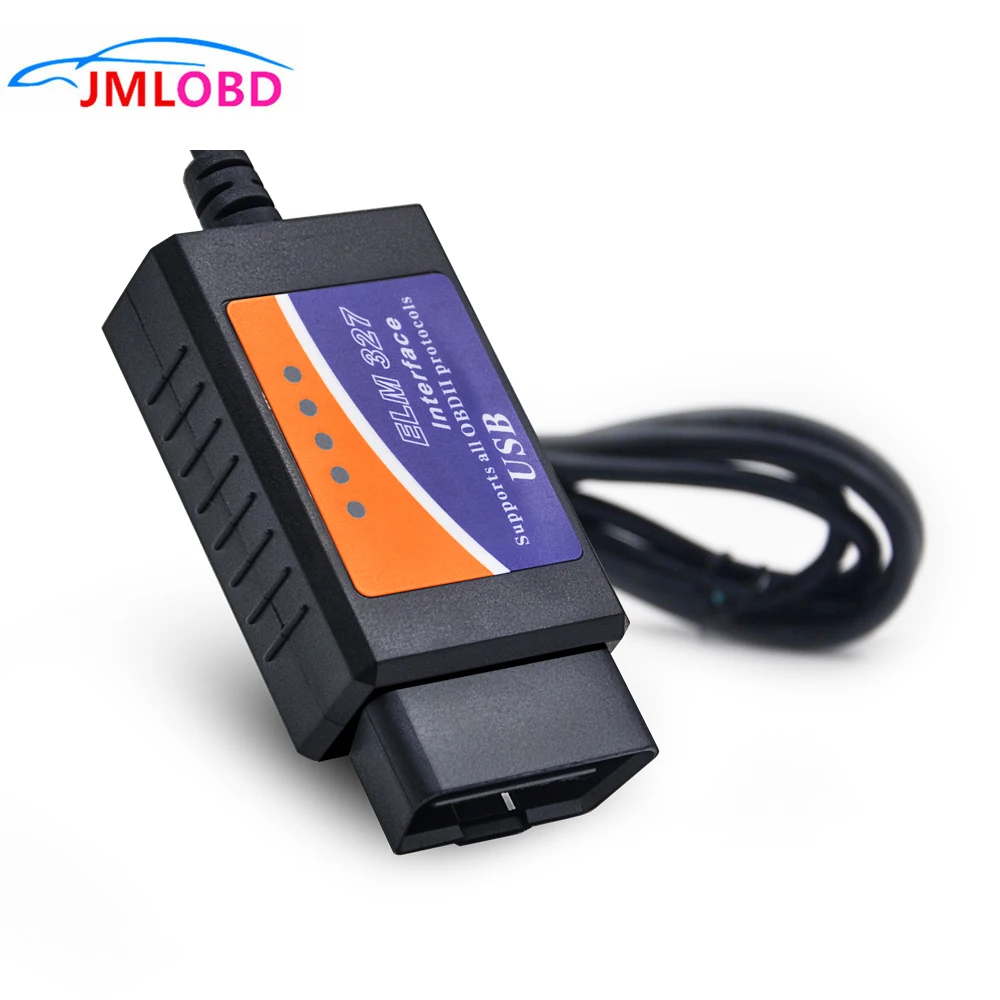Super Elm327 Interfaccia Usb Obd2 Strumento Scanner Automatico V2.1 Obdii Obd 2 Ii Elm327 Scanner Usb Strumenti Diagnostici Per Auto