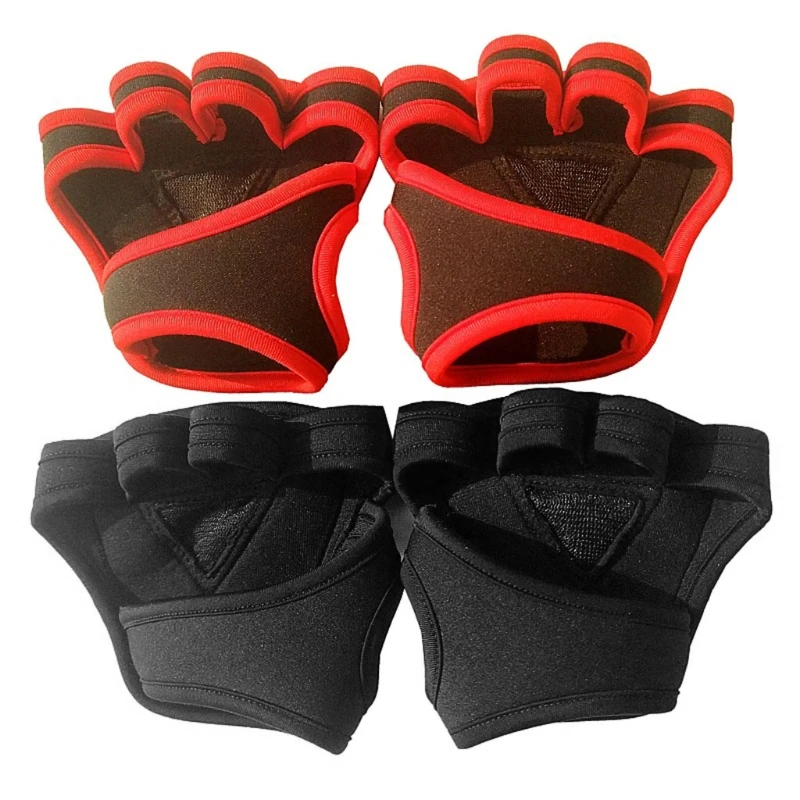 1pair Weightlifting Workout Crossfit Fitness Gloves Weight Training Gloves Grip
