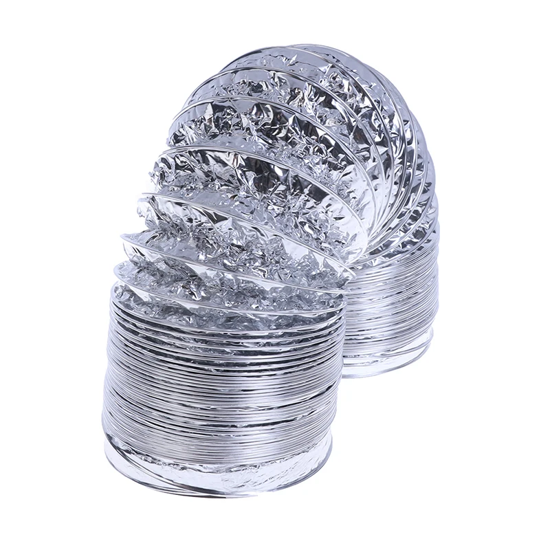 Aluminum Foil Ventilation Pipe Ventilation Hose 4 Inch 100mm Ventilator Pipe Pvc Aluminum Tube Air Ventilation Hose Flexible Exhaust Duct 3/2m System Vent Bathroom aluminum foil ventilation pipe ventilation hose