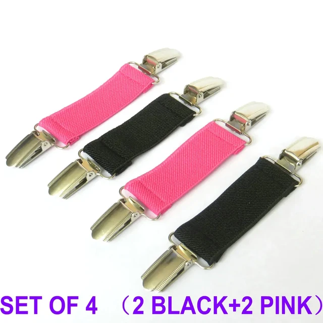 2 Pack Sweater Clips Cardigan Collar Clips Dress Clips Back Cinch Clips for  Women(White, Black) 